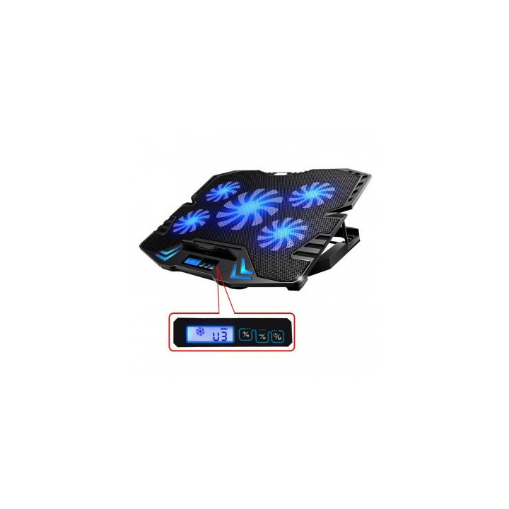 Ewent EW1259 base de refrigeração para computador 43,2 cm (17") 2500 RPM Preto