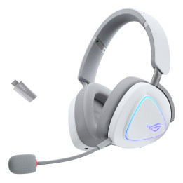 ASUS ROG Delta II Auscultadores Com fios e sem fios Fita de cabeça Jogos USB Type-C Bluetooth Branco