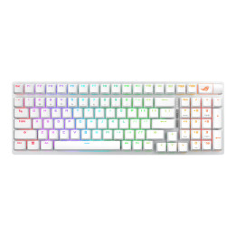 ASUS X901 SCOPE II 96 WL WHT NXSW US PBT teclado Jogos USB + RF Wireless + Bluetooth Branco