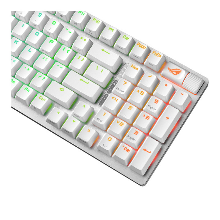 ASUS X901 SCOPE II 96 WL WHT NXSW US PBT teclado Jogos USB + RF Wireless + Bluetooth Branco