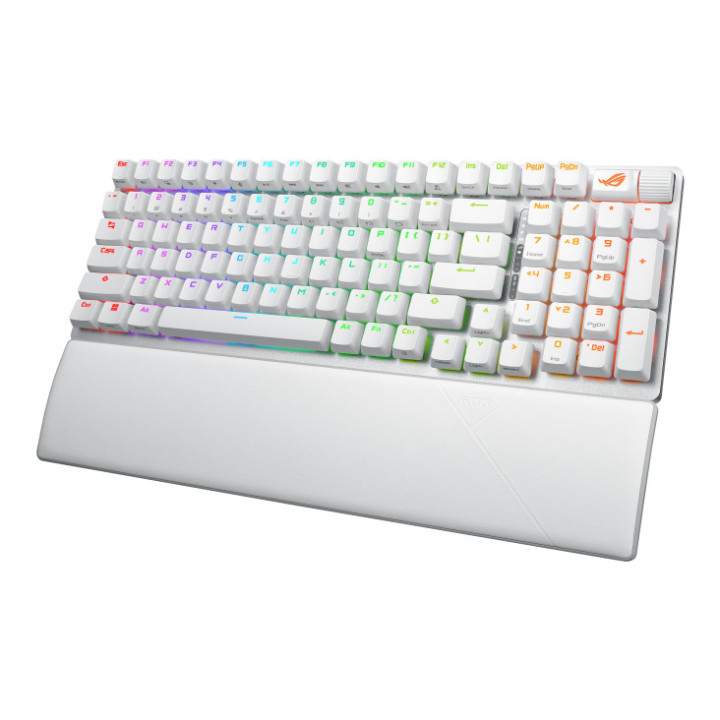 ASUS X901 SCOPE II 96 WL WHT NXSW US PBT teclado Jogos USB + RF Wireless + Bluetooth Branco