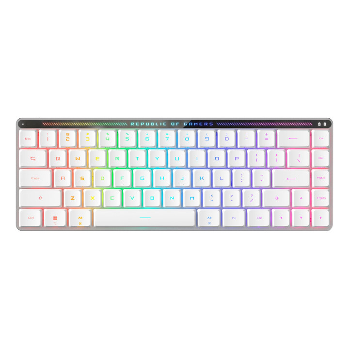 ASUS ROG Falchion RX Low Profile teclado Jogos USB + RF Wireless + Bluetooth Branco