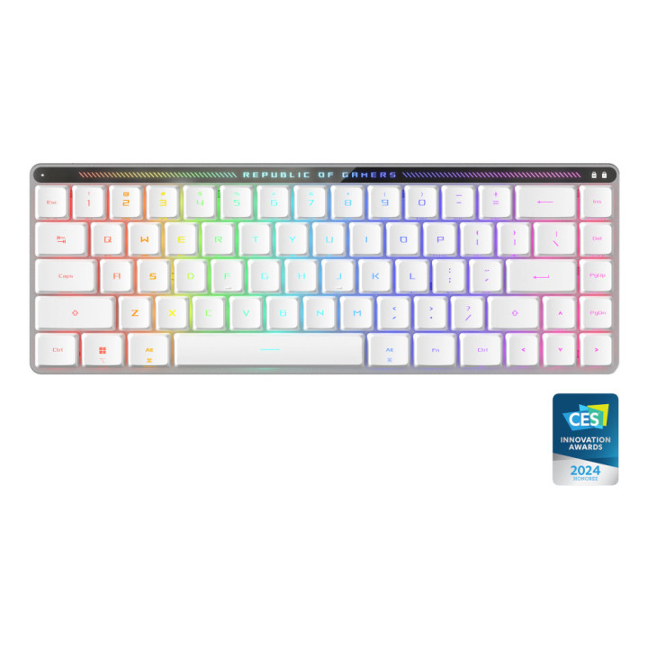 ASUS ROG Falchion RX Low Profile teclado Jogos USB + RF Wireless + Bluetooth Branco