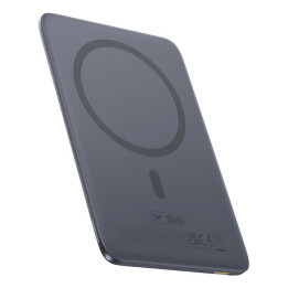 Baseus PicoGo Ultra-Slim 5000 mAh Carregamento wireless Cinzento