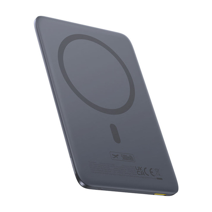 Baseus PicoGo Ultra-Slim 5000 mAh Carregamento wireless Cinzento