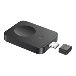 Baseus P10264106123-00 carregador de dispositivos móveis Smartwatch Preto USB Carregamento wireless Carregamento rápido Interior