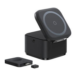 Baseus P10264100123-01 carregador de dispositivos móveis Universal Preto USB Carregamento wireless Carregamento rápido Interior