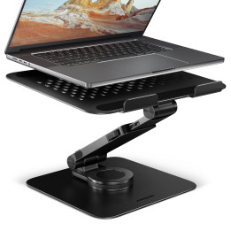Axagon STND-LRB Laptop-Ständer, 360° drehbar, Doppelgelenk, verlängerbar Suporte para portáteis e tablets Preto 43,9 cm (17.3")