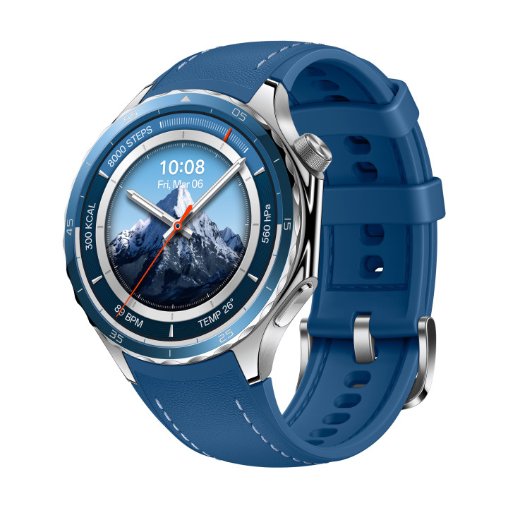 OPPO Watch X2 3,81 cm (1.5") AMOLED 47 mm Digital 466 x 466 pixels Ecrã táctil Azul Wi-Fi GPS