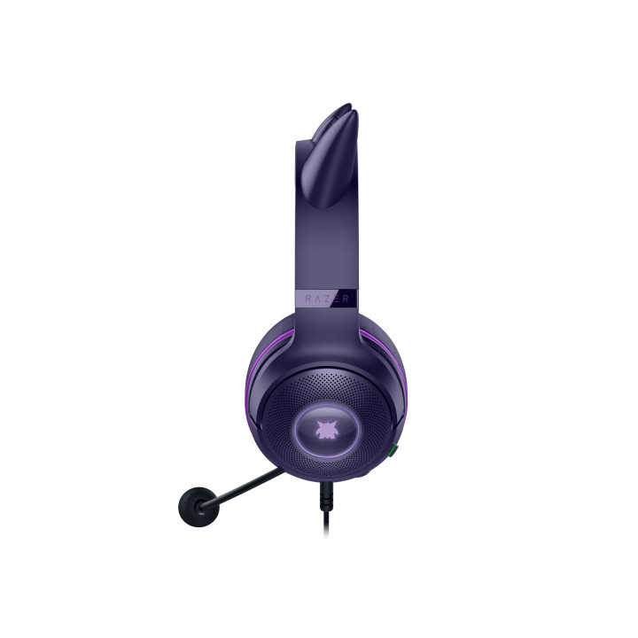 Razer Kraken Kitty V2 - Pokemon Gengar Ed. Auscultadores Com fios Fita de cabeça Jogos USB Type-A Rosa