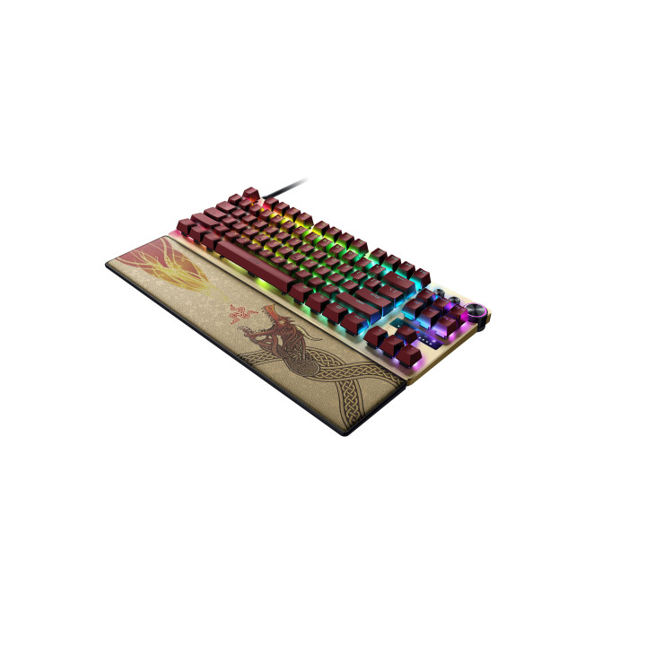 Razer Huntsman V3 Pro Tenkeyless teclado Jogos USB QWERTY Reino Unido Internacional Dourado, Amarelo
