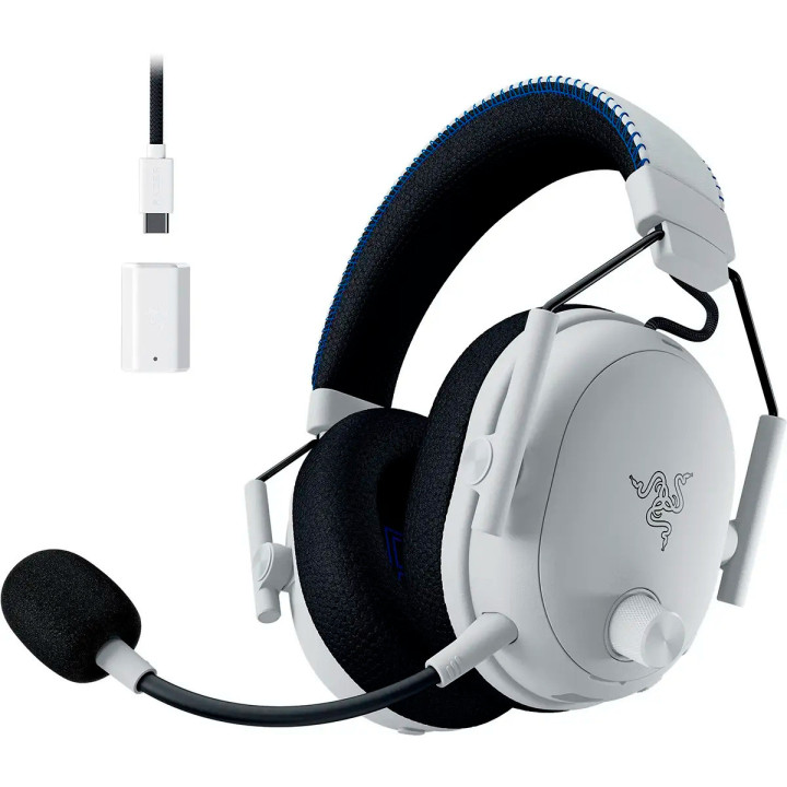 Headset Razer BlackShark V3 Pro Com fios e sem fios USB Type-A Bluetooth Branco
