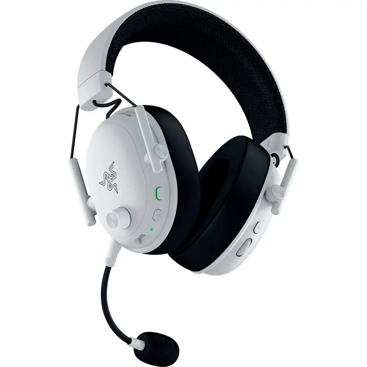 Headset RAZER BlackShark V3 Gaming, Com Fios e Sem Fios (USB-A/Bluetooth), Branco