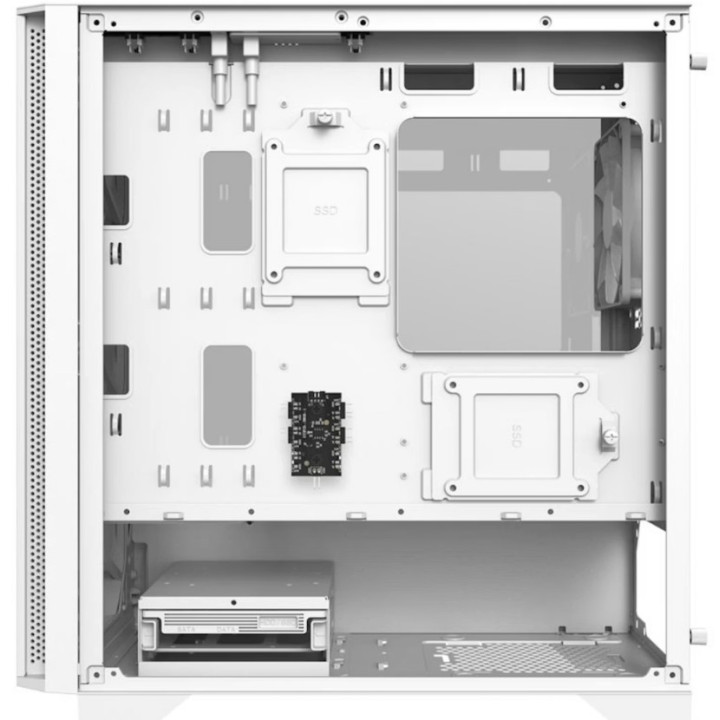 Caixa Montech Air 100 ARGB Mini Tower Branca c/ 4 Ventoinhas RGB e