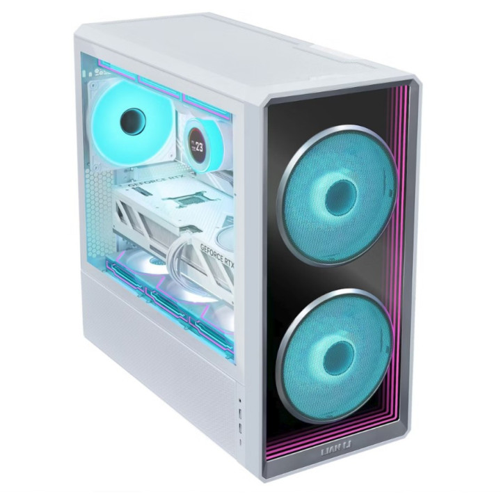 Caixa Lian Li Lancool 217 INF Branca | Midi Tower ARGB com Painel Mesh