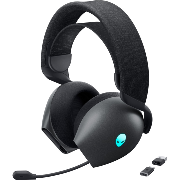 Alienware AW725H Auscultadores Com fios e sem fios Fita de cabeça Jogos USB Type-C Bluetooth Preto