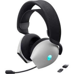 Alienware AW725H Auscultadores Com fios e sem fios Fita de cabeça Jogos USB Type-C Bluetooth Preto, Branco
