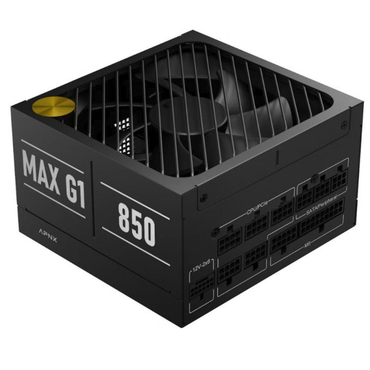 Fonte Modular APNX MAX G1 850W | 80+ Gold | PCIE5 | Cybenetics Platinum