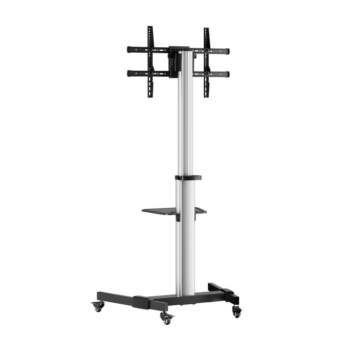 AISENS FT86TRE-197 suporte de exibição de sinalética 2,18 m (86") Preto, Prateado