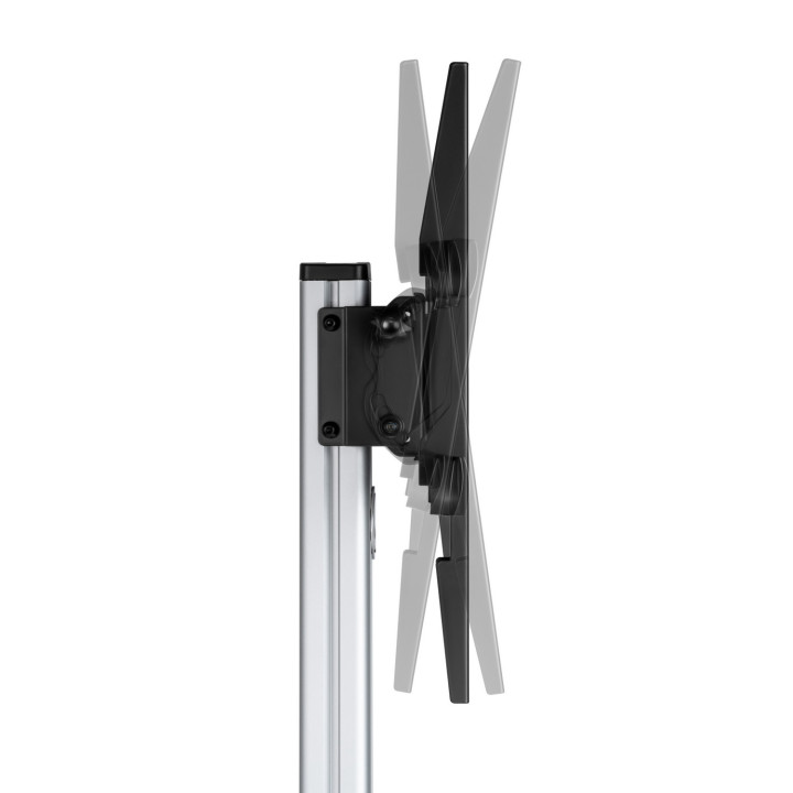 AISENS FT86TRE-197 suporte de exibição de sinalética 2,18 m (86") Preto, Prateado