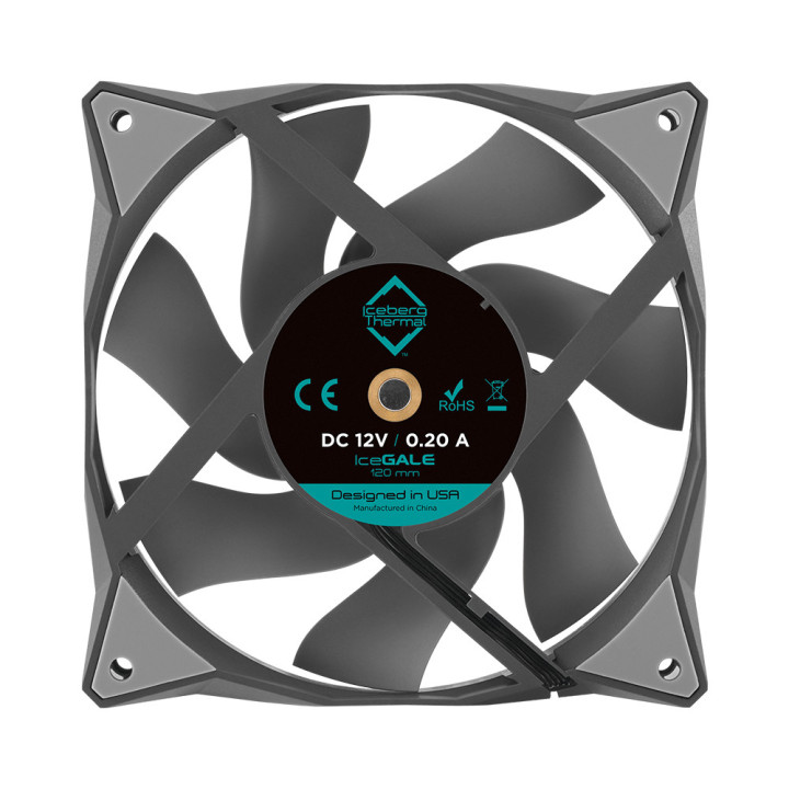 Iceberg Thermal IceGALE Caixa de computador Ventoinha 12 cm Cinzento 1 unidade(s)
