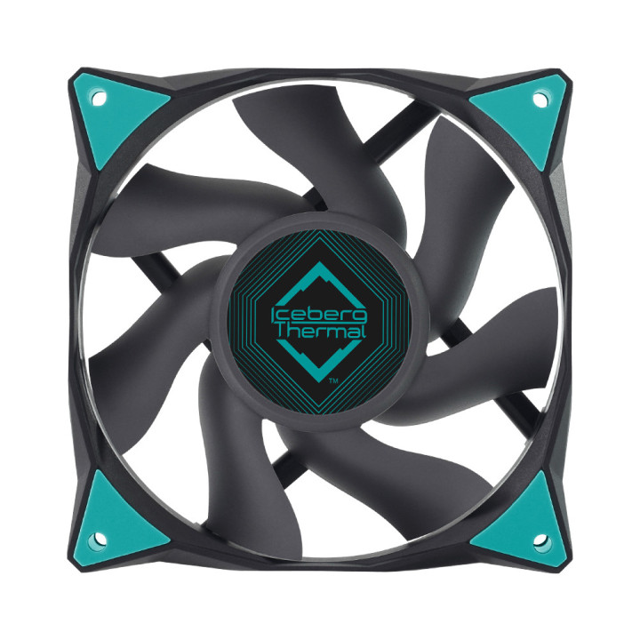 Iceberg Thermal IceGALE Caixa de computador Ventoinha 12 cm Preto 1 unidade(s)