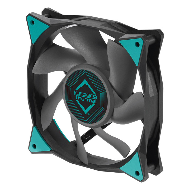 Iceberg Thermal IceGALE Caixa de computador Ventoinha 12 cm Preto 1 unidade(s)