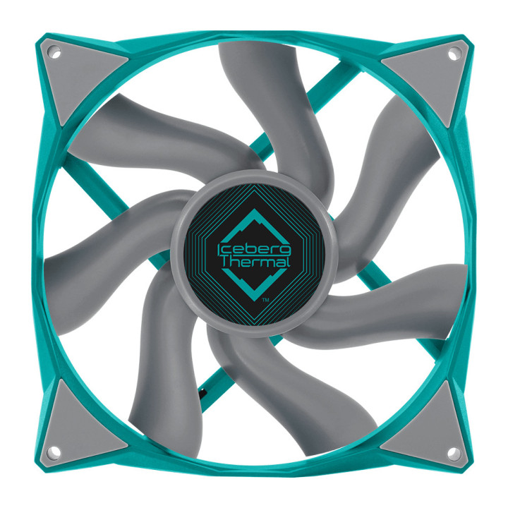 Iceberg Thermal IceGALE Caixa de computador Ventoinha 14 cm Verde-azulado 1 unidade(s)