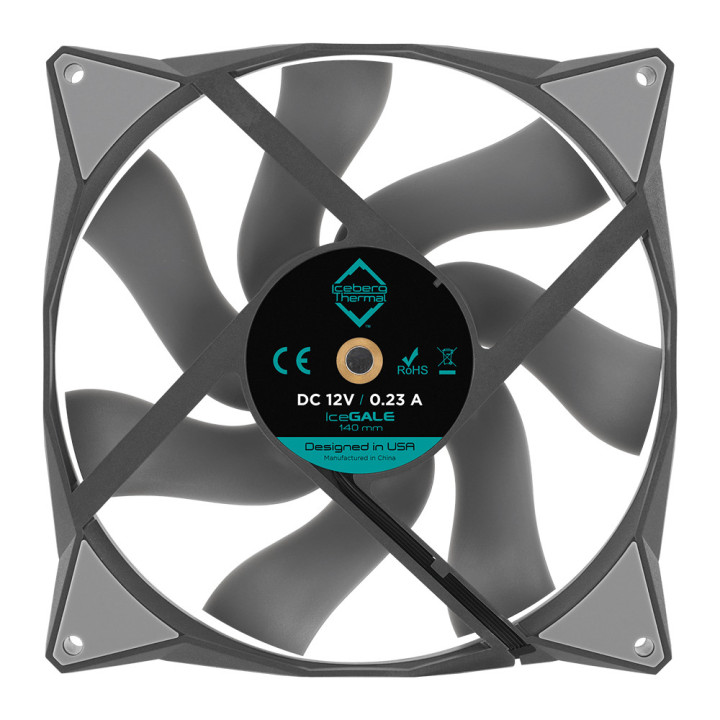 Iceberg Thermal IceGALE Caixa de computador Ventoinha 14 cm Cinzento 1 unidade(s)