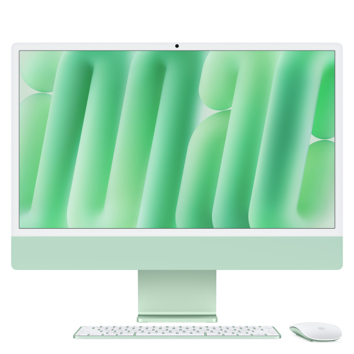 Apple iMac Apple M M4 59,7 cm (23.5") 4480 x 2520 pixels PC All-in-One 16 GB 256 GB SSD macOS Sequoia Wi-Fi 6E (802.11ax) Verde