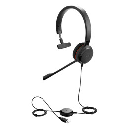 Jabra Evolve 30 II Auscultadores Com fios Fita de cabeça Escritório Call center USB Type-C   USB Type-A Preto