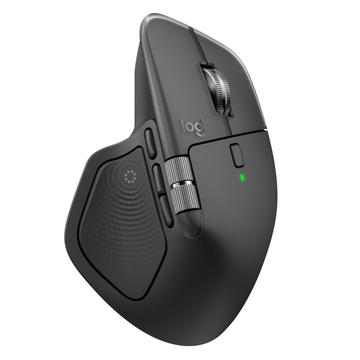 Logitech MX Master 4, rato ergonómico sem fios com feedback tátil de desempenho avançado, deslocamento ultrarrápido,
