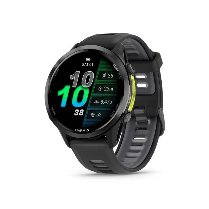 Garmin Forerunner 970 3,56 cm (1.4") AMOLED Digital 454 x 454 pixels Ecrã táctil Preto, Amarelo Wi-Fi GPS