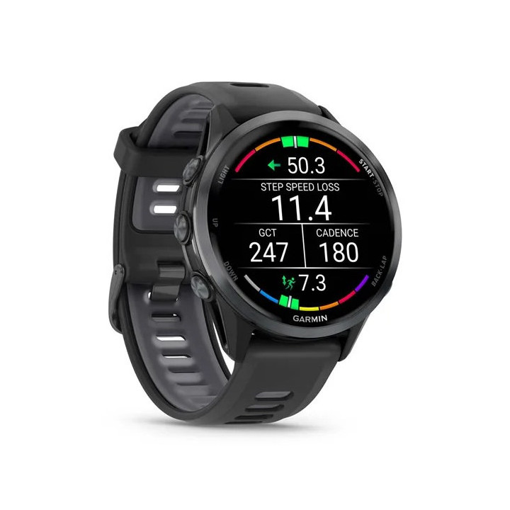 Garmin Forerunner 970 3,56 cm (1.4") AMOLED Digital 454 x 454 pixels Ecrã táctil Preto, Amarelo Wi-Fi GPS