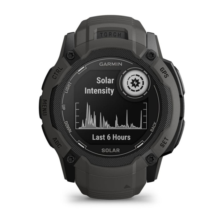 Garmin Instinct 2X Solar 2,79 cm (1.1") MIP 50 mm Digital 176 x 176 pixels Ecrã táctil Grafite GPS
