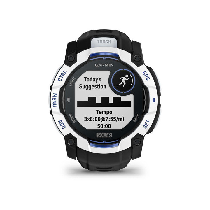 Garmin Instinct 2,79 cm (1.1") MIP 50 mm Digital 176 x 176 pixels Ecrã táctil Preto, Branco GPS