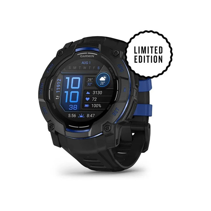 Garmin Instinct 3 3,3 cm (1.3") AMOLED 45 mm Digital 416 x 416 pixels Preto GPS