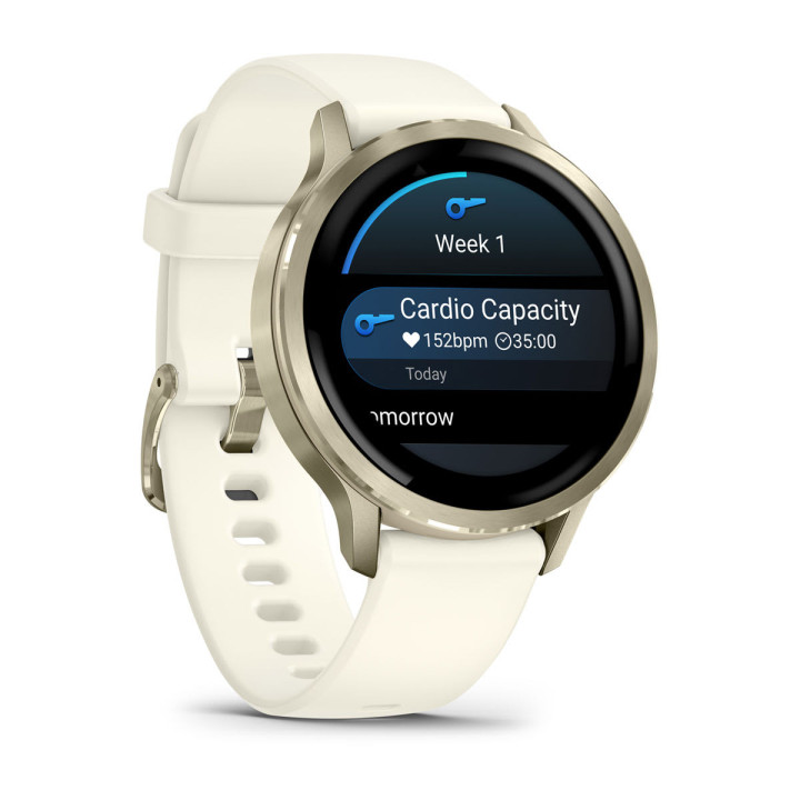 Garmin Venu 4 3,05 cm (1.2") AMOLED 41 mm Digital 390 x 390 pixels Ecrã táctil Dourado Wi-Fi GPS