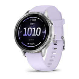 Garmin Venu 4 3,05 cm (1.2") AMOLED 41 mm Digital 390 x 390 pixels Ecrã táctil Prateado Wi-Fi GPS