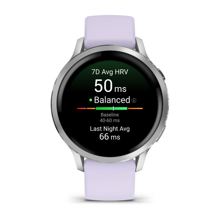 Garmin Venu 4 3,05 cm (1.2") AMOLED 41 mm Digital 390 x 390 pixels Ecrã táctil Prateado Wi-Fi GPS