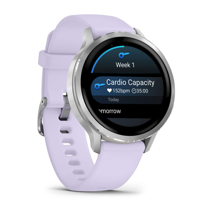 Garmin Venu 4 3,05 cm (1.2") AMOLED 41 mm Digital 390 x 390 pixels Ecrã táctil Prateado Wi-Fi GPS