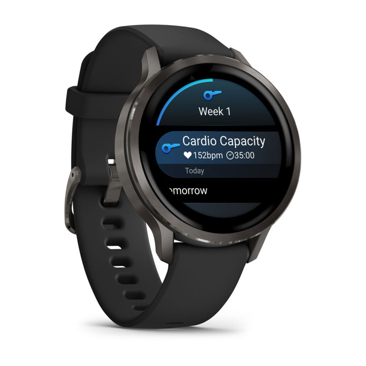 Garmin Venu 4 3,05 cm (1.2") AMOLED 41 mm Digital 390 x 390 pixels Ecrã táctil Preto Wi-Fi GPS
