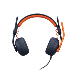 Logitech Zone Learn Auscultadores Com fios Fita de cabeça Educação Azul, Laranja