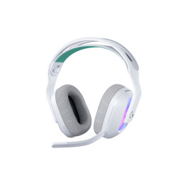 Logitech G G522 Lightspeed Auscultadores Sem fios Fita de cabeça Jogos USB Type-C Bluetooth Branco