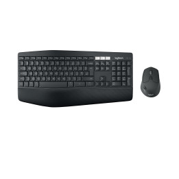 Logitech 920-008224 teclado Rato incluído Universal RF Wireless + Bluetooth QWERTY Inglês (Reino Unido) Preto