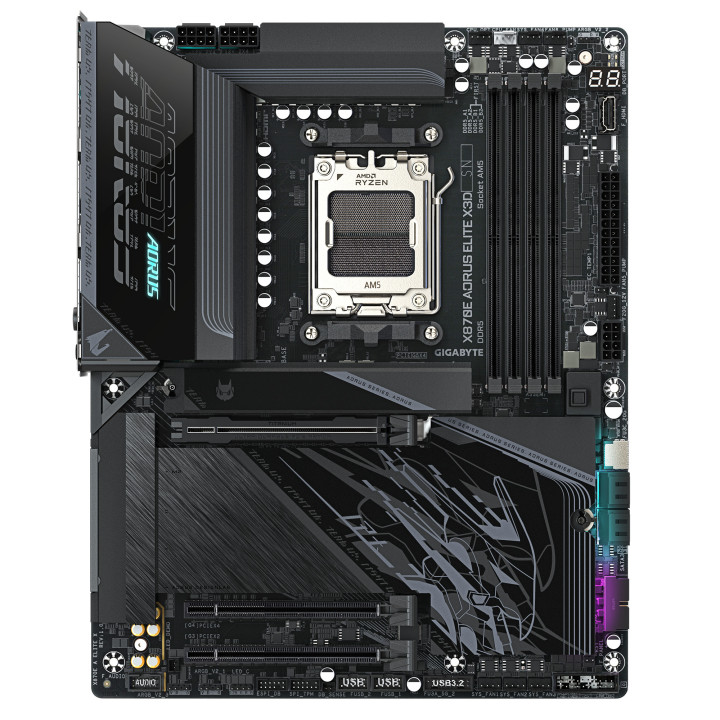 GIGABYTE X870E AORUS ELITE X3D AMD X870E Ranhura AM5 ATX