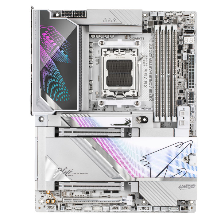 GIGABYTE X870E AORUS MASTER X3D ICE AMD X870E Ranhura AM5 ATX