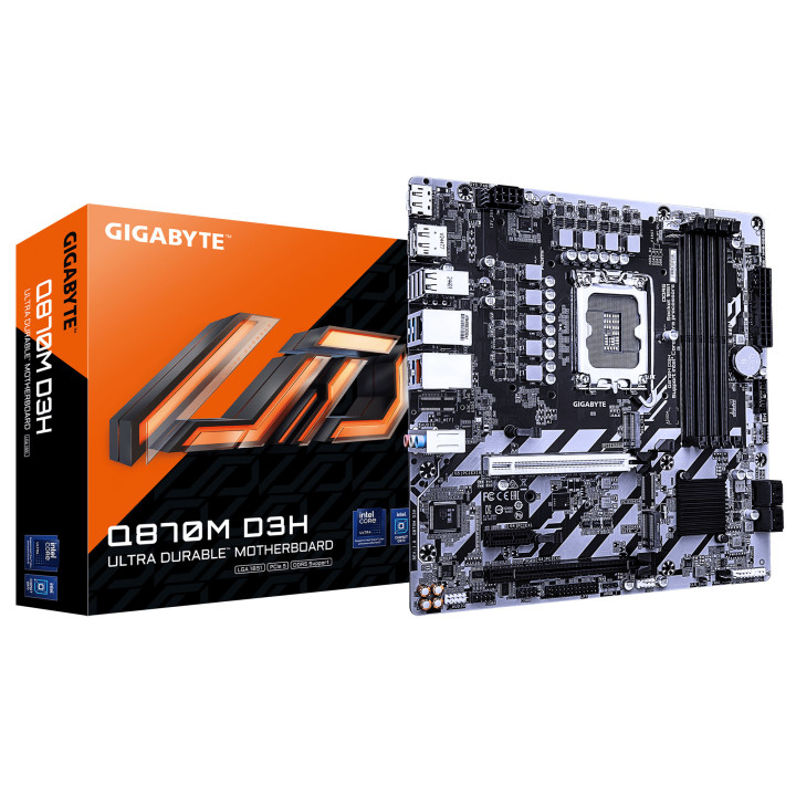 GIGABYTE Q870M D3H motherboard Intel Q870 LGA 1851 (Socket V1) micro ATX