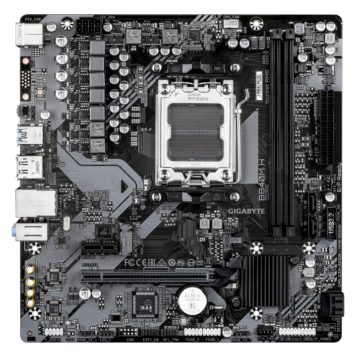 GIGABYTE B840M H motherboard AMD B840 Ranhura AM5 micro ATX