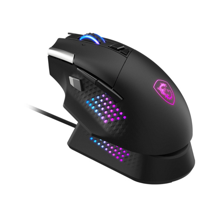 MSI S12-4301370-CLA rato Jogos Mão direita RF Wireless + Bluetooth + USB Type-A Ótico 26000 DPI